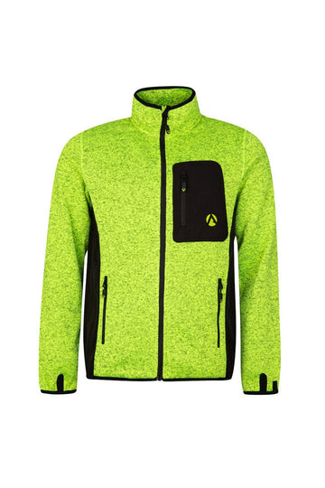 Kudu Plus Melange Zip Sweater Yellow - Arbortec Forestwear