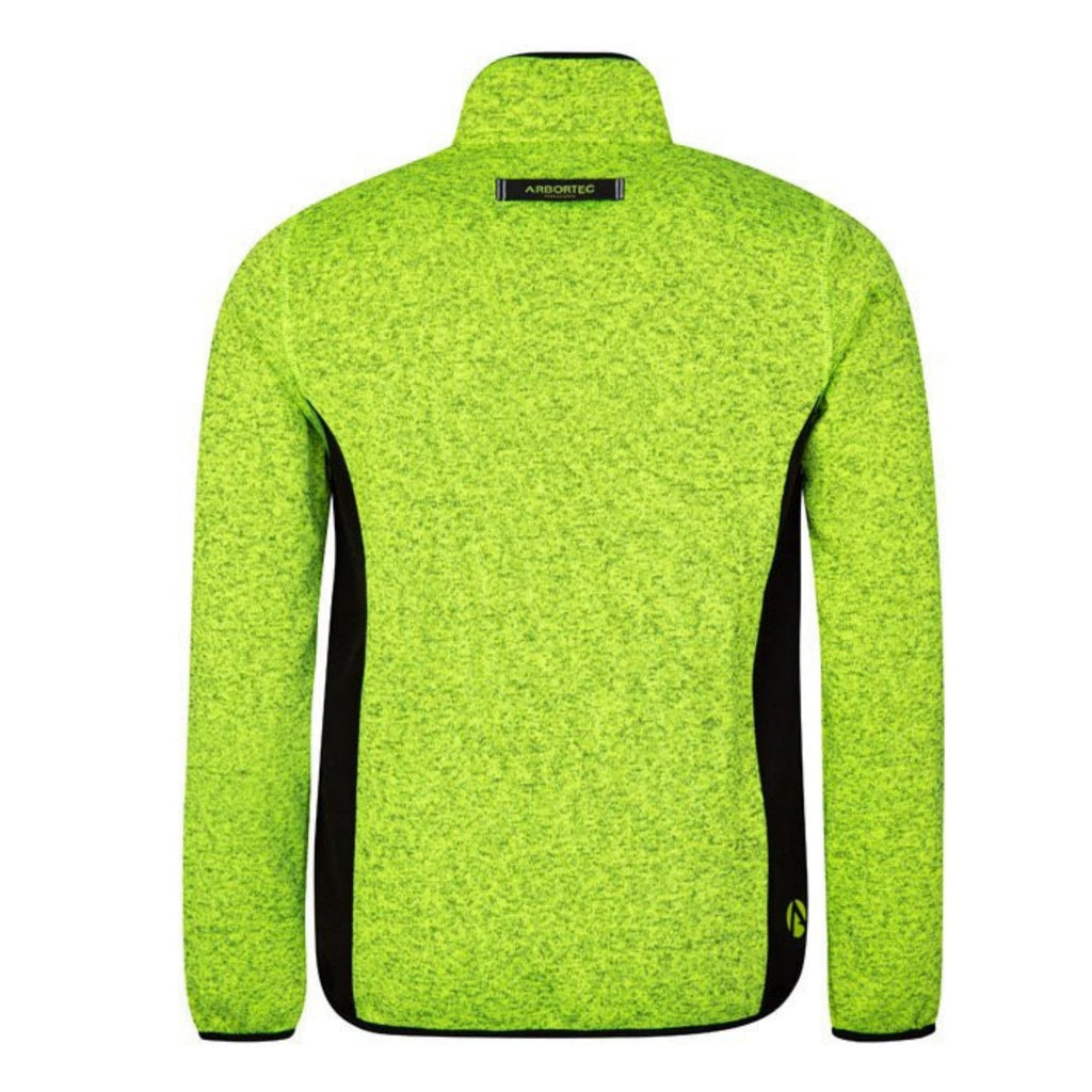 Kudu Plus Melange Zip Sweater Yellow - Arbortec Forestwear