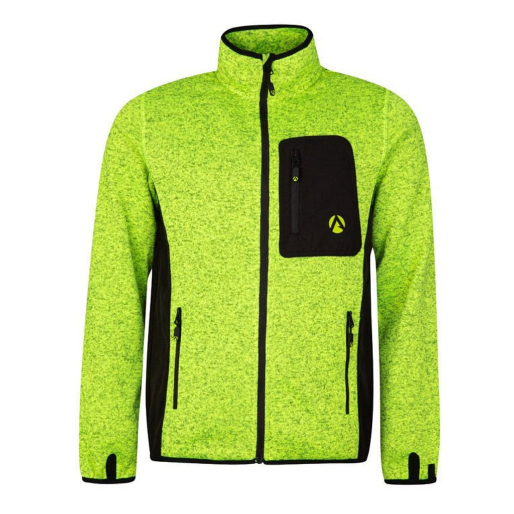 Kudu Plus Melange Zip Sweater Yellow - Arbortec Forestwear