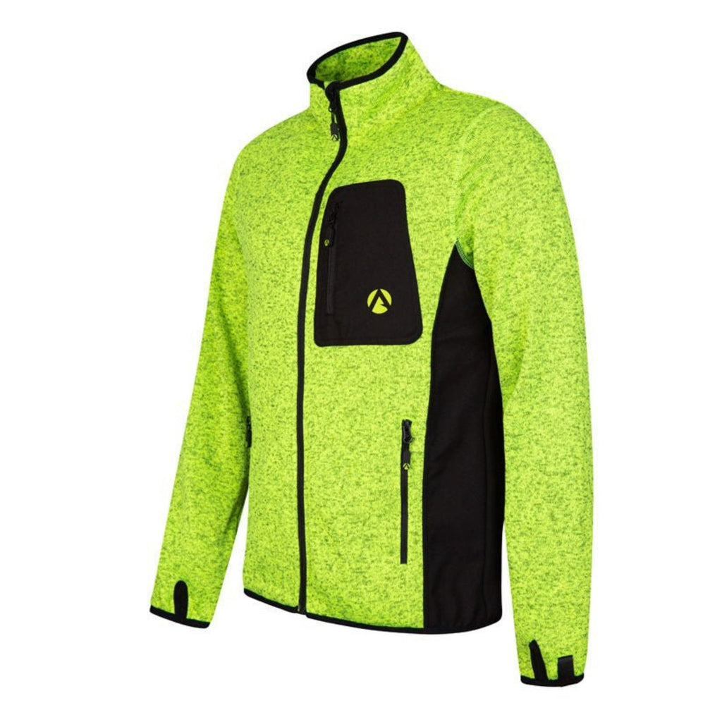 Kudu Plus Melange Zip Sweater Yellow - Arbortec Forestwear