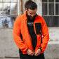 Kudu Plus Melange Zip Sweater Orange