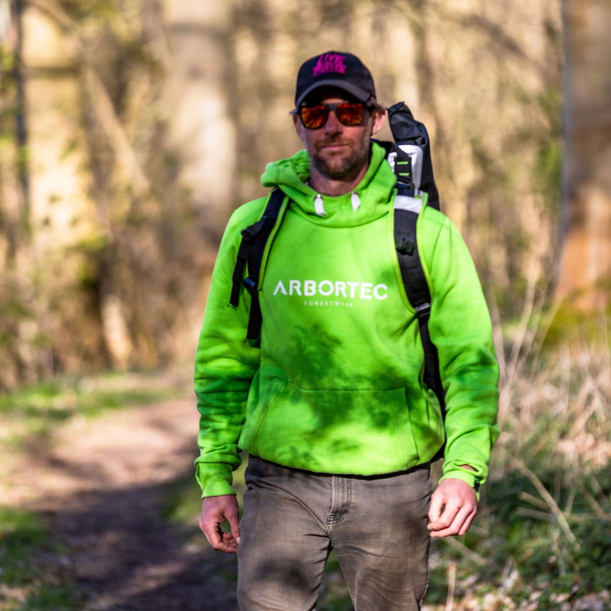 Lime High - Neck Hoodie - Arbortec Forestwear