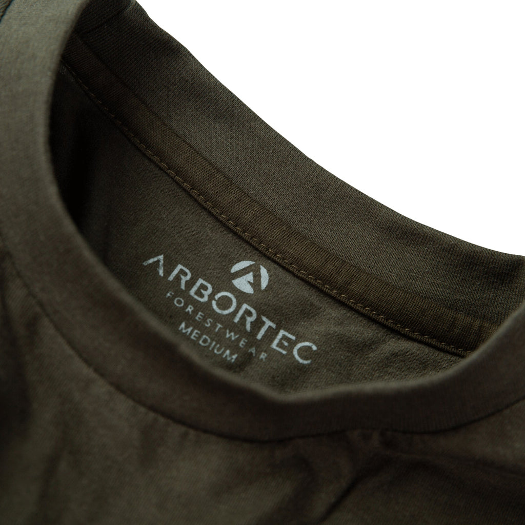 Olive Short Sleeve T-Shirt Short (Black - AFS/AIL) - Arbortec Forestwear