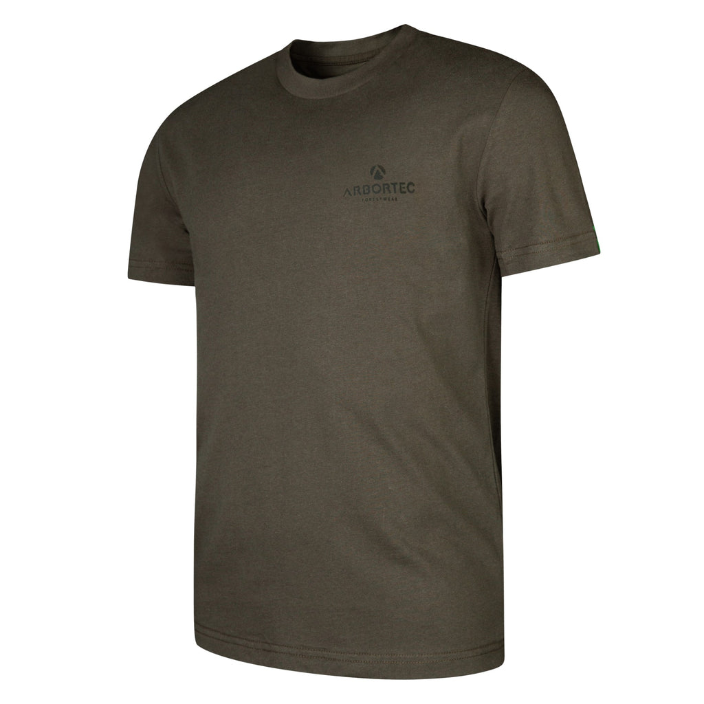 Olive Short Sleeve T-Shirt Short (Black - AFS/AIL) - Arbortec Forestwear