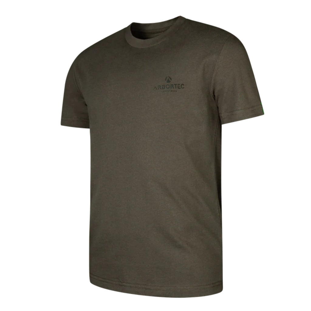 Olive Short Sleeve T-Shirt Short (Black - AFS/LTTL) - Arbortec Forestwear