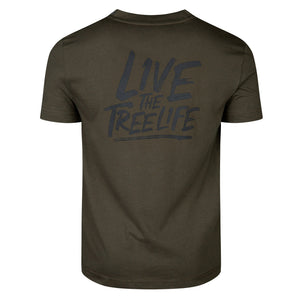 Olive Short Sleeve T-Shirt (Black - AFS/LTTL) - Arbortec Forestwear