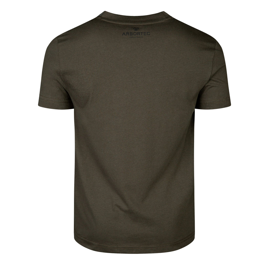 Olive Short Sleeve T-Shirt Short (Black - AIS/AFS) - Arbortec Forestwear