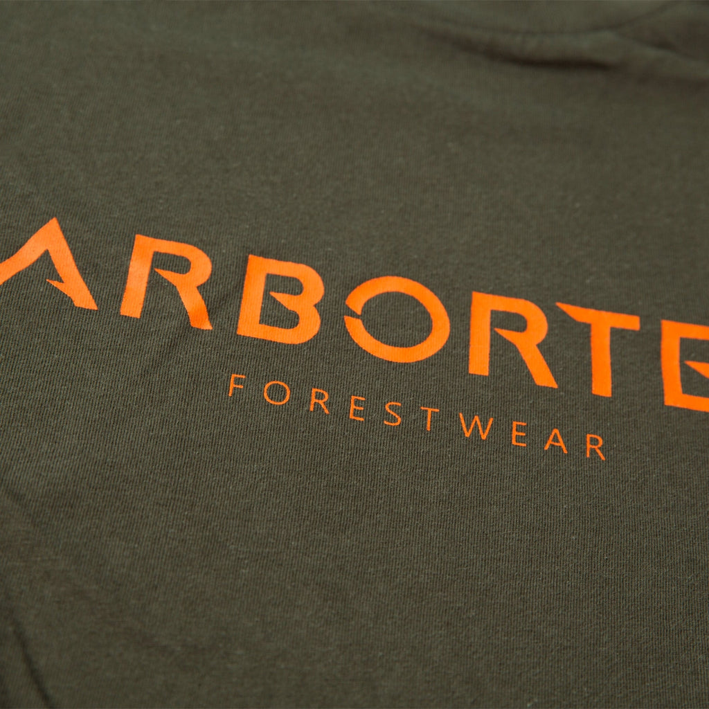 Olive Short Sleeve T-Shirt Short (Orange - AWL) - Arbortec Forestwear