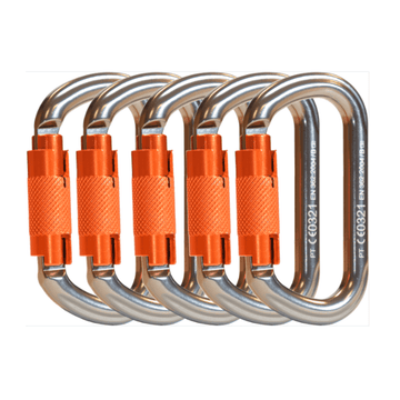 THK006 Karabiner HMS Aluminium Pack 5 - Arbortec Forestwear