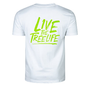 White Short Sleeve T-Shirt (Lime - LTTL/AFS) - Arbortec Forestwear