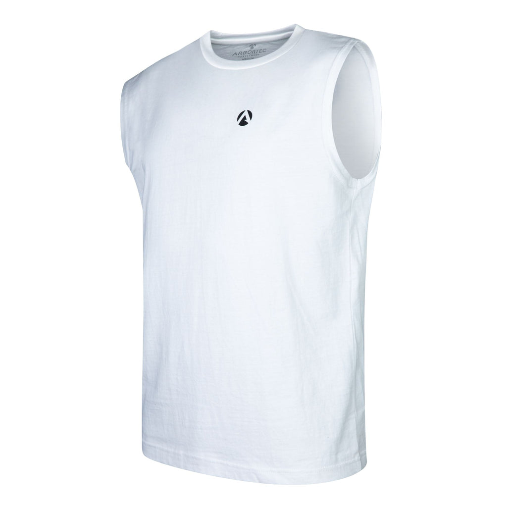 White Sleeveless T-Shirt (Black - AIS/LTTL) - Arbortec Forestwear