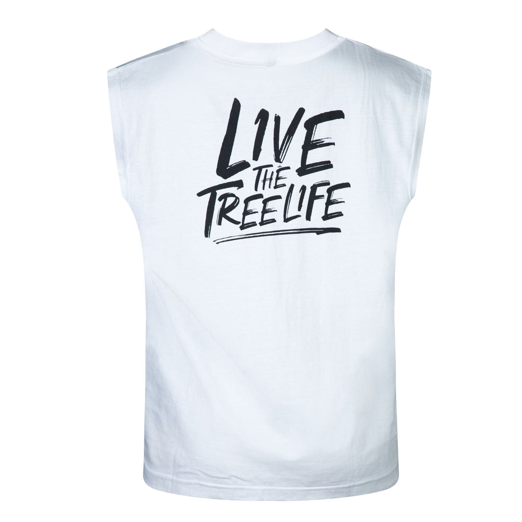 White Sleeveless T-Shirt (Black - AIS/LTTL) - Arbortec Forestwear