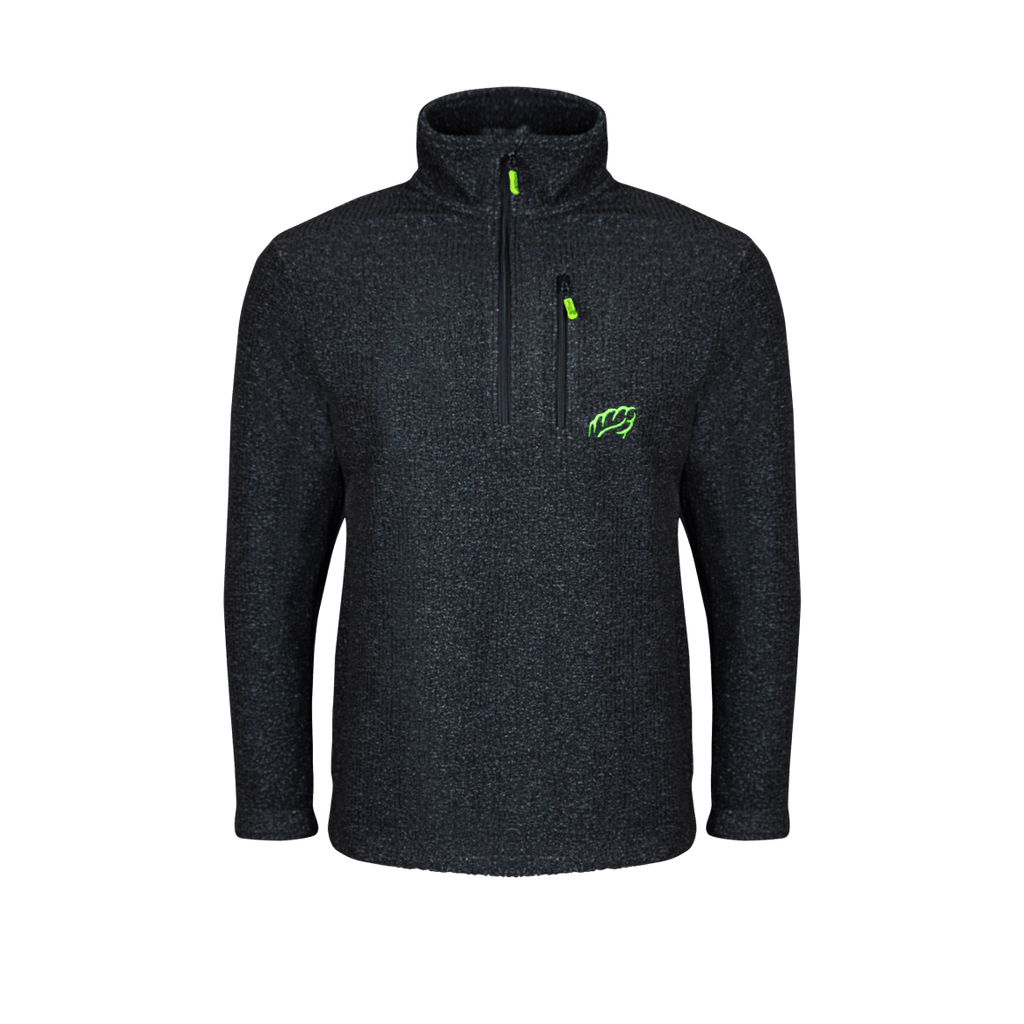 Wolf Half Zip Warm Sweater Grey - Arbortec Forestwear