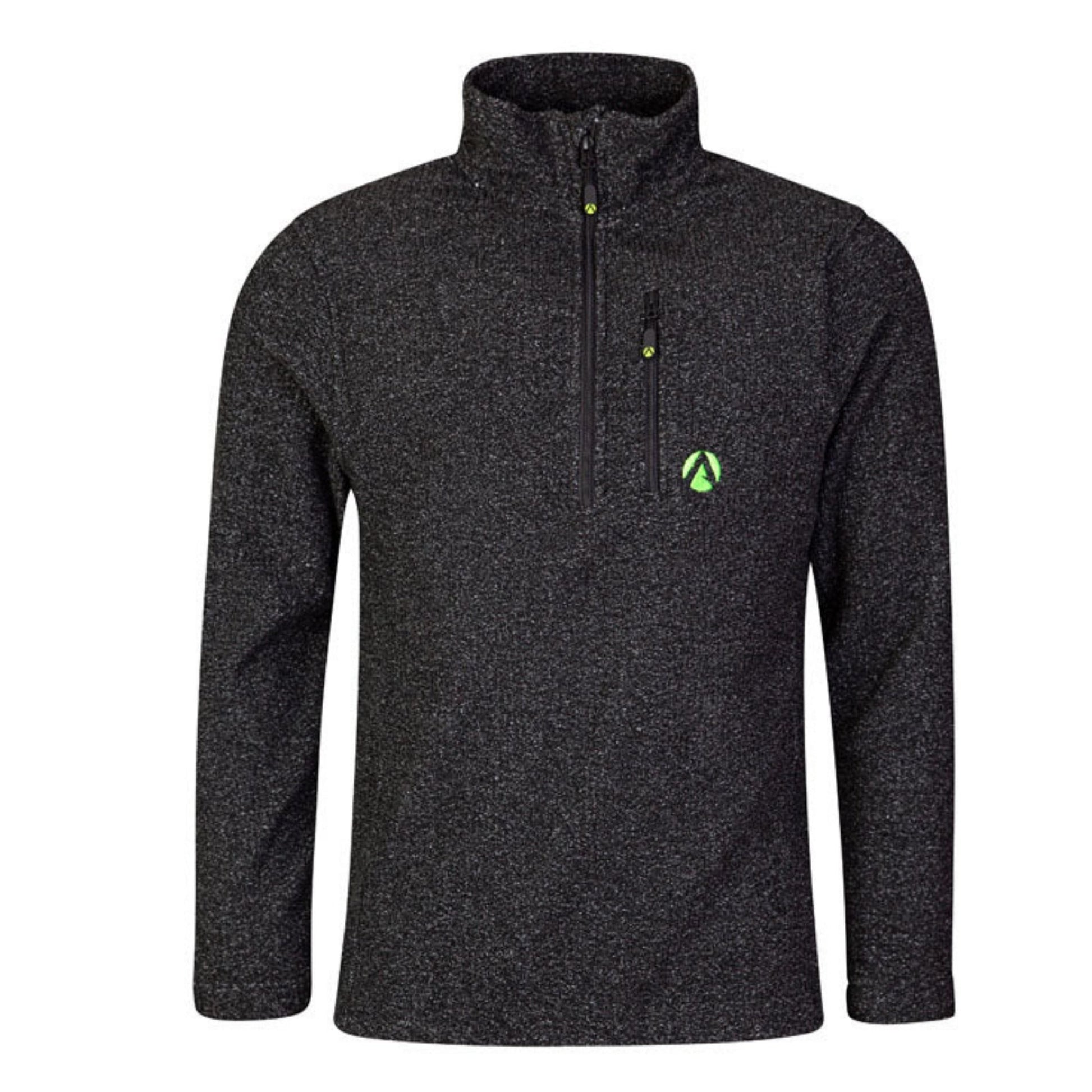 Wolf Half Zip Warm Sweater Grey - Arbortec Forestwear