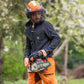 Wolf Half Zip Warm Sweater Grey - Arbortec Forestwear
