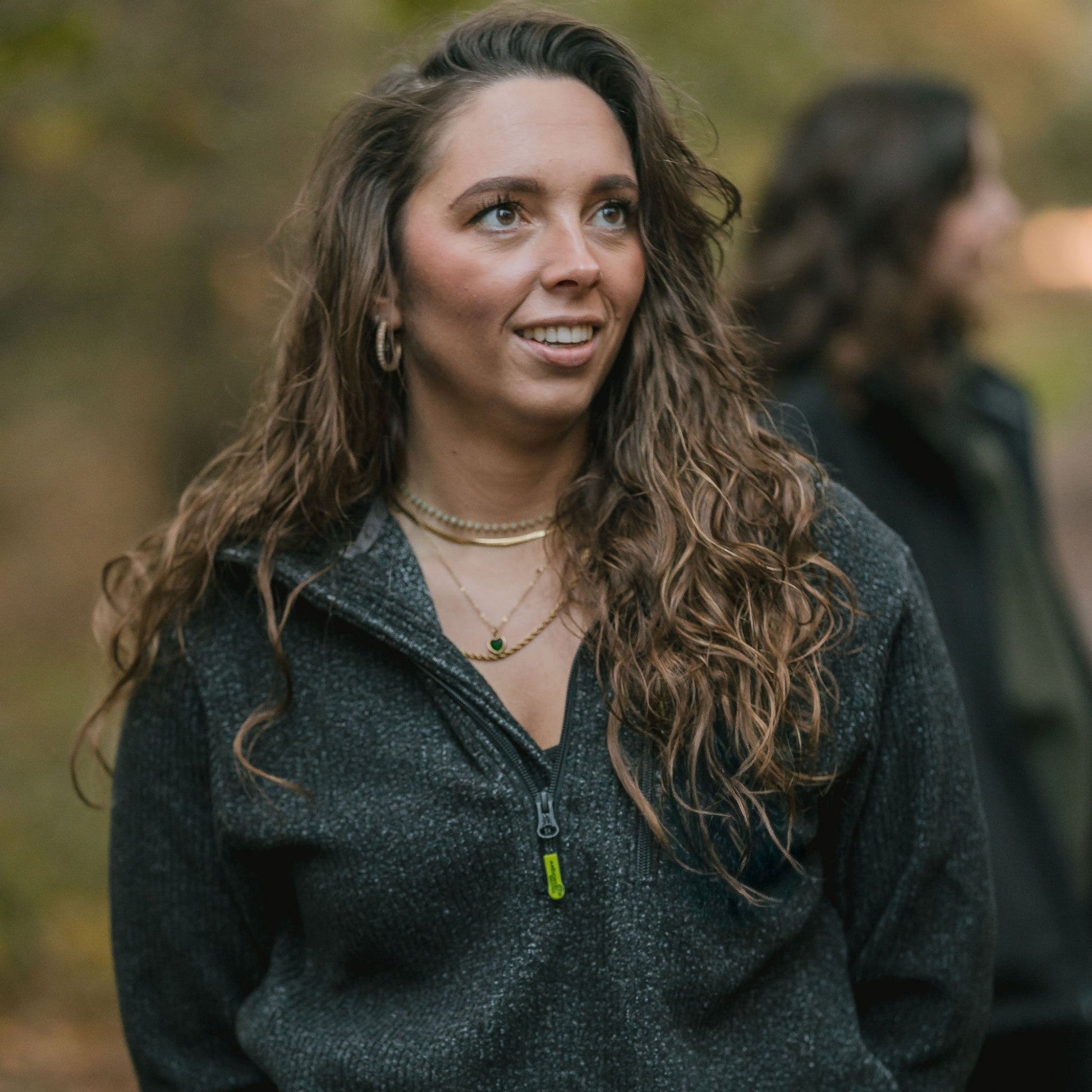 Wolf Half Zip Warm Sweater Grey - Arbortec Forestwear