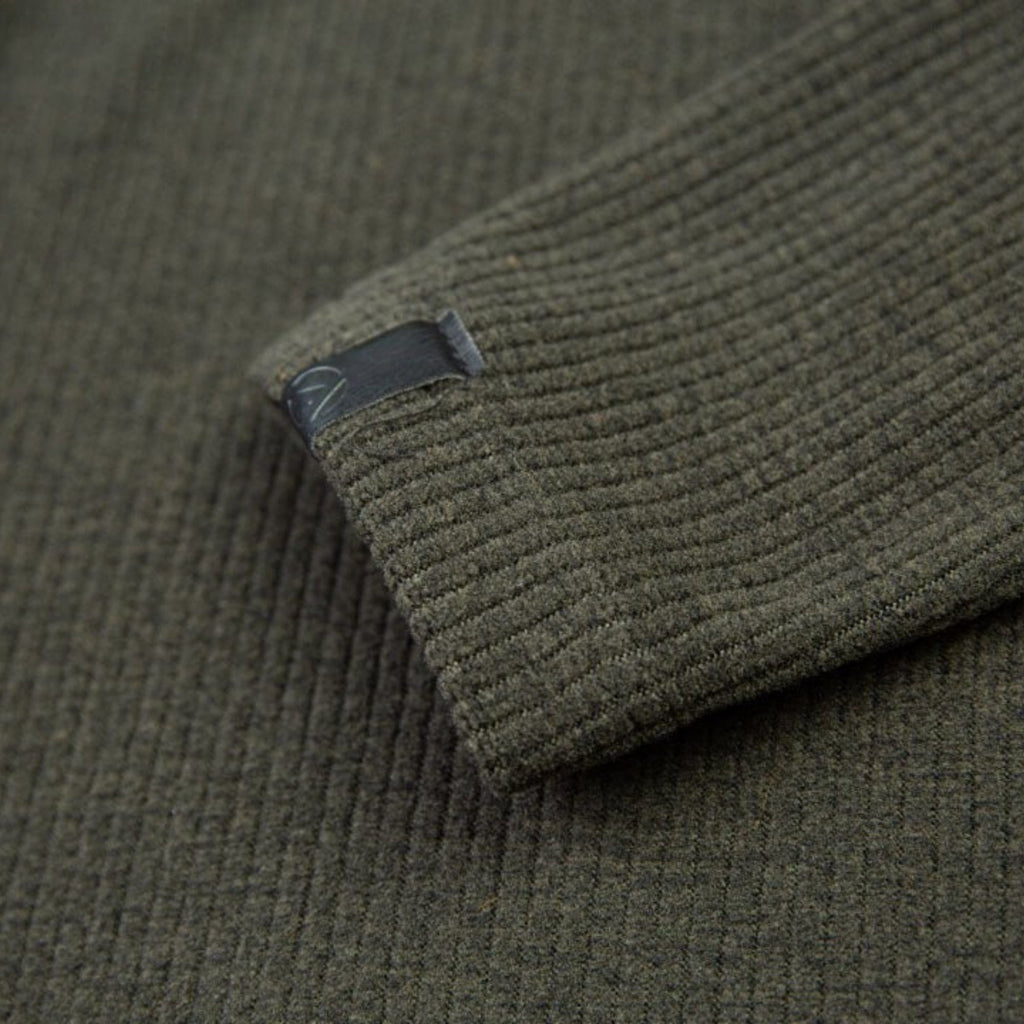 Wolf Half Zip Warm Sweater Olive - Arbortec Forestwear