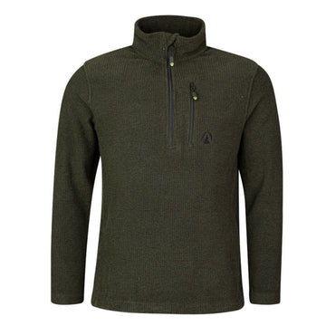 Wolf Half Zip Warm Sweater Olive - Arbortec Forestwear