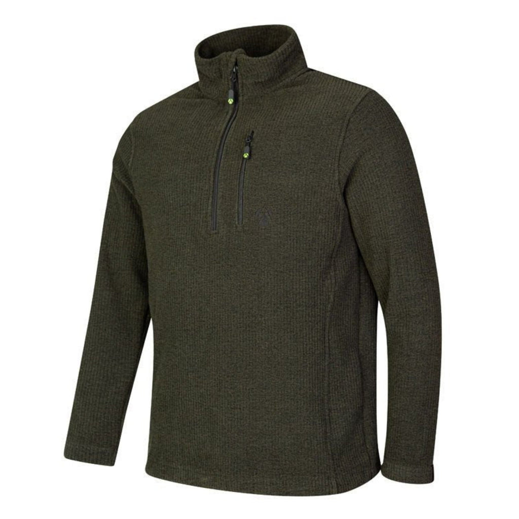 Wolf Half Zip Warm Sweater Olive - Arbortec Forestwear