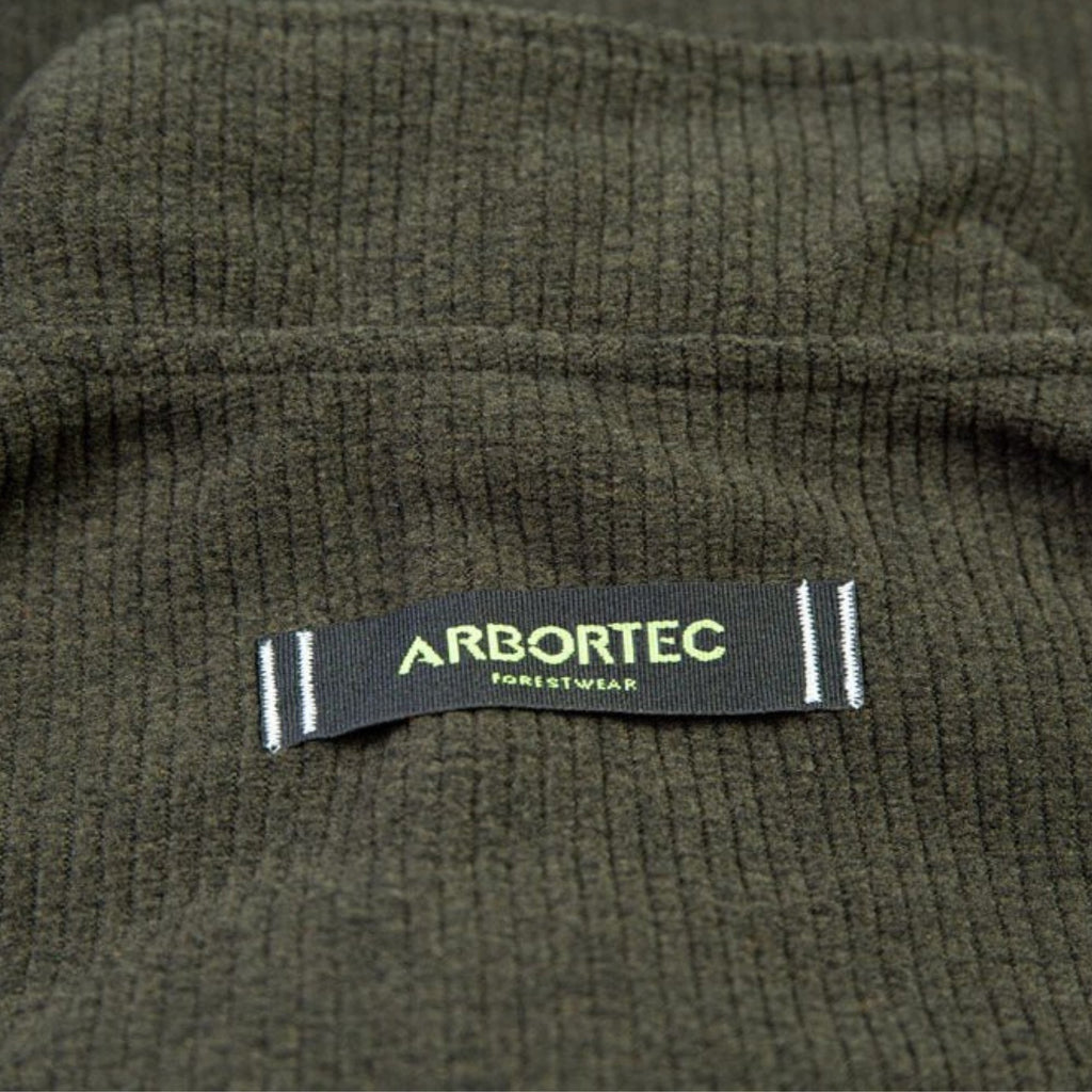 Wolf Half Zip Warm Sweater Olive - Arbortec Forestwear