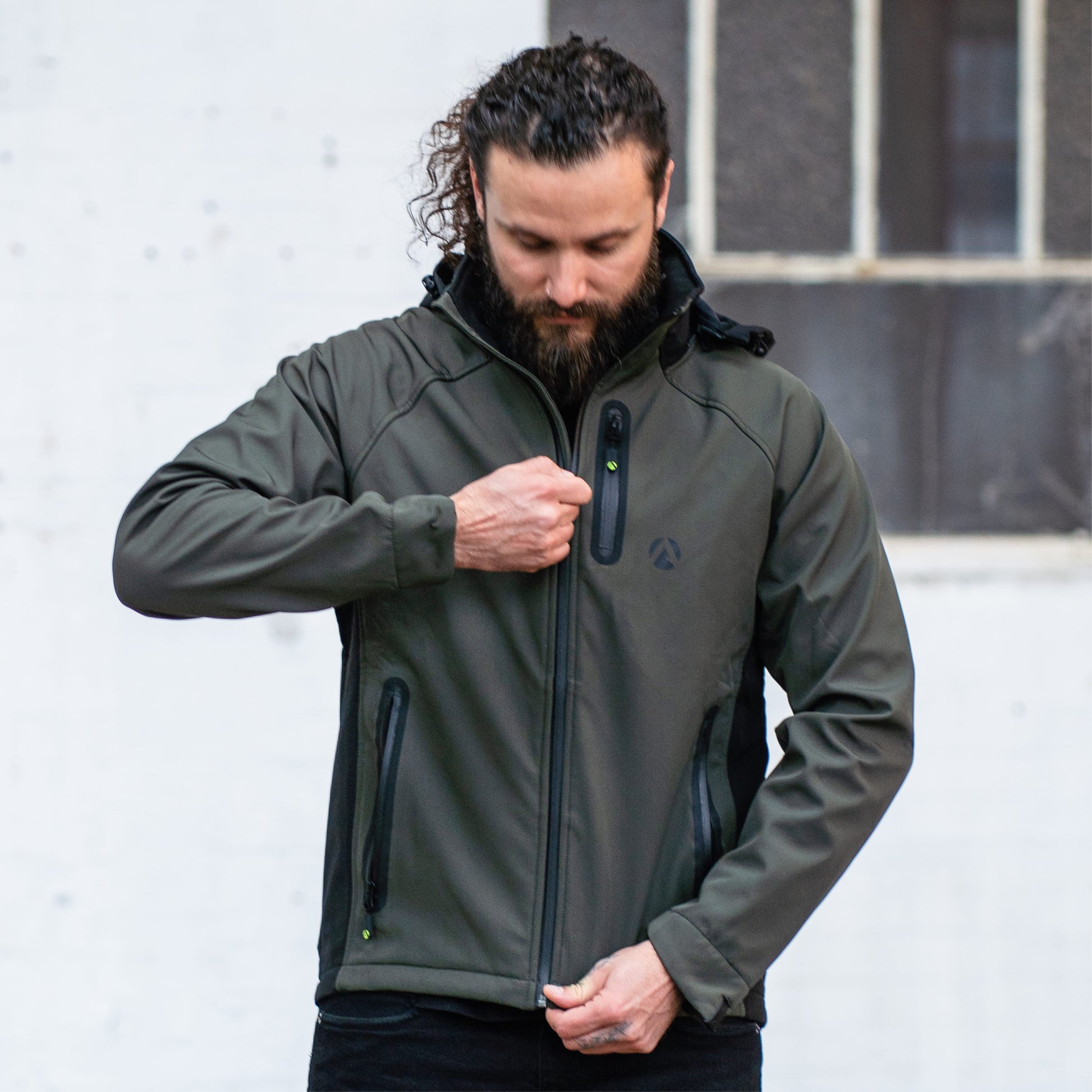 Yeti Knitted Fleece Lined Jacket Olive - Arbortec Forestwear