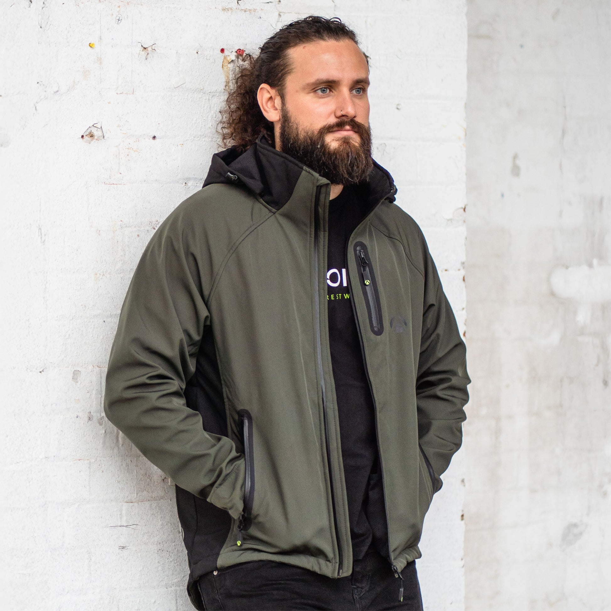 Yeti Knitted Fleece Lined Jacket Olive - Arbortec Forestwear