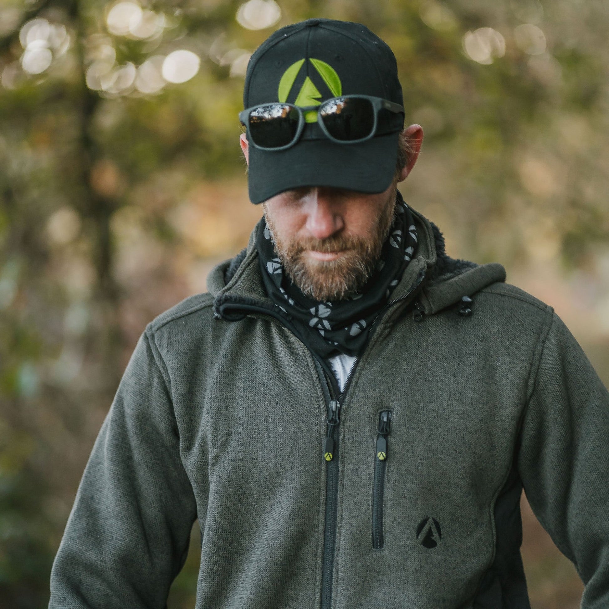 Yeti Knitted Fleece Lined Jacket Olive - Arbortec Forestwear